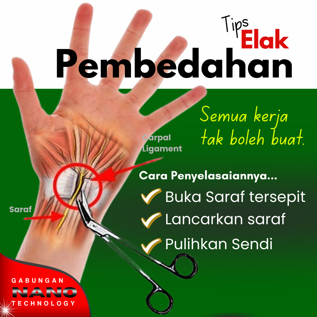 Minyak Saraf - Lancarkan Saraf Tersepit (1)